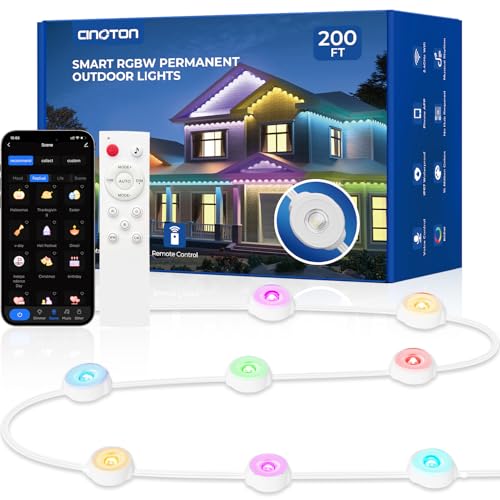 Permanent Outdoor Lights 200ft (200 Foot)