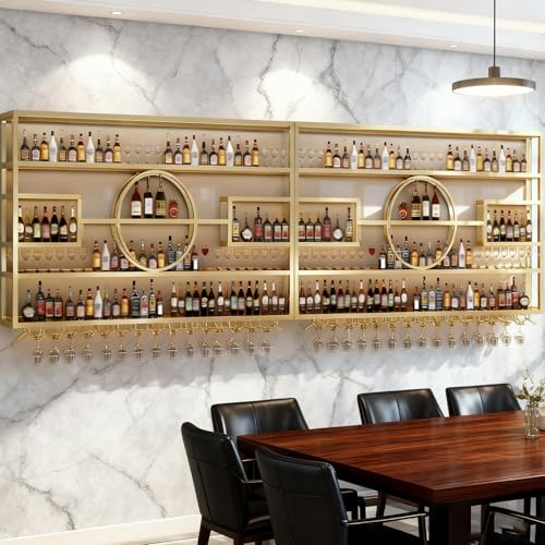 94.5in Large Wall Mounted Wine Rack