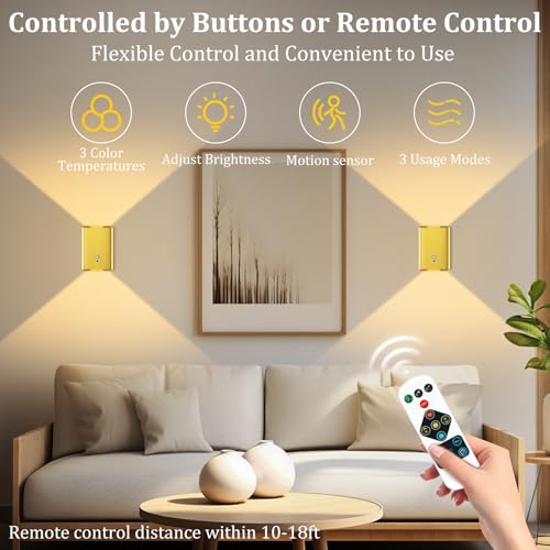 Motion Sensor Wall Sconce (2 Count)
