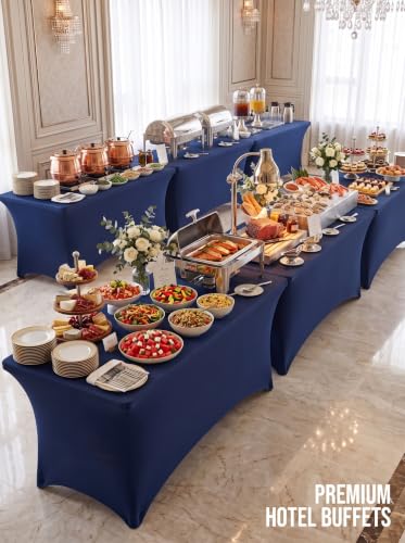 Bulk 10 Pack 6Ft Tablecloths for Hotels (10 Count)