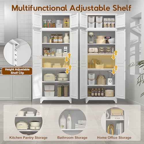 90.8" Kitchen Pantry Cabinet