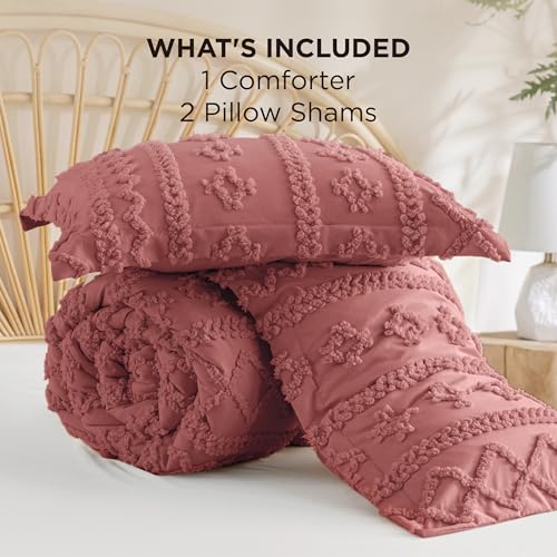 Tufted Boho Comforter Set King Size