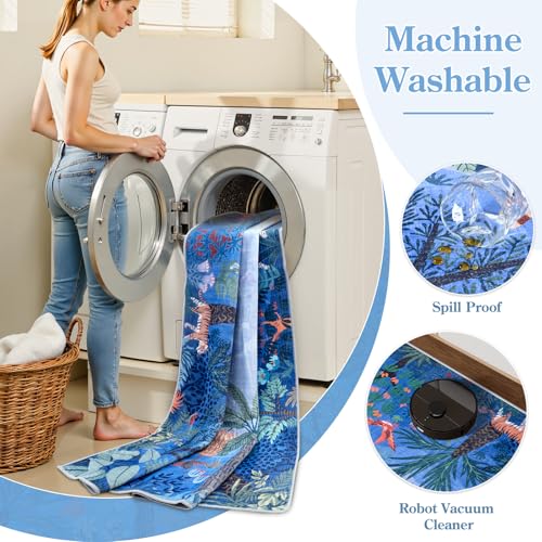 Washable Bedroom Rug 8x10 Under Bed (80 Sq Ft)