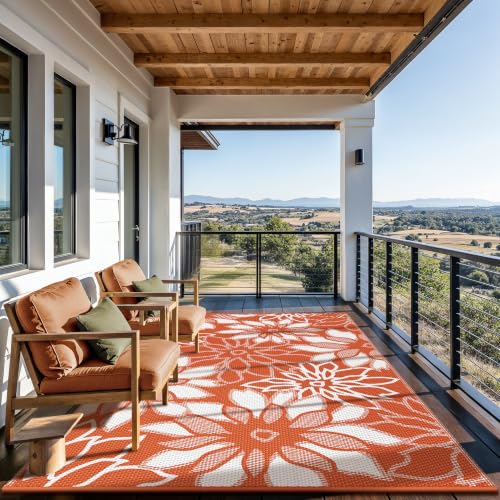 Outdoor Rug Waterproof for Patio Decor (54 Sq Ft)
