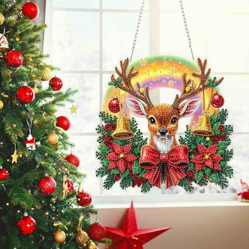 Christmas Hanging Diamond Art Kits for Adult