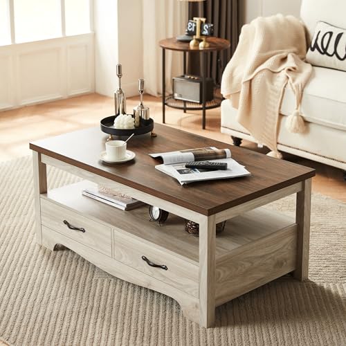 Farmhouse Coffee Table with Storage