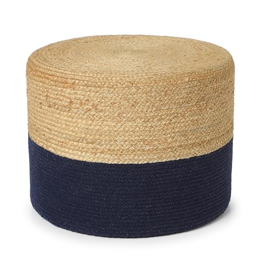 Jute Cotton Pouf Ottoman