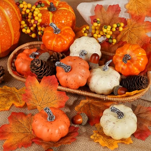 51 PCS Artificial Pumpkins (51 Count)