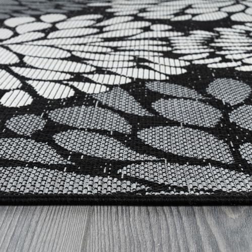 Outdoor Rug 6x9 Modern Exotic Tropical Leaf Area Rugs for Indoor and Outdoor Patio Deck Porch Garden Water Resistant Washable Outside Carpet (58.5 Sq Ft)