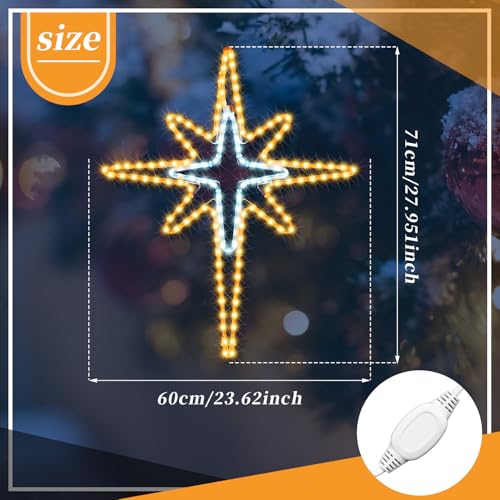 28" Christmas Bethlehem Star Outdoor Light Decor