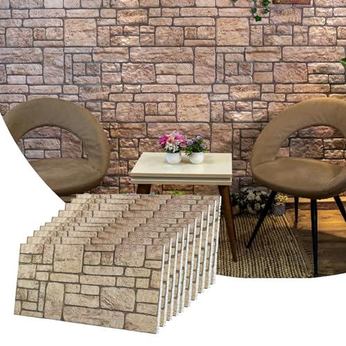 3D Wall Panels Faux Brick (10 Count)