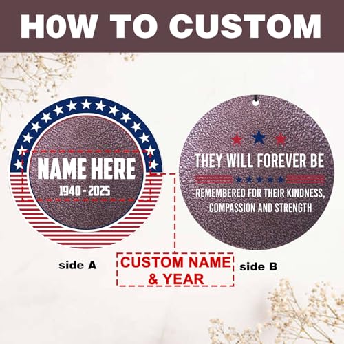 Personalized Wind Chimes for Memorial US Veteran