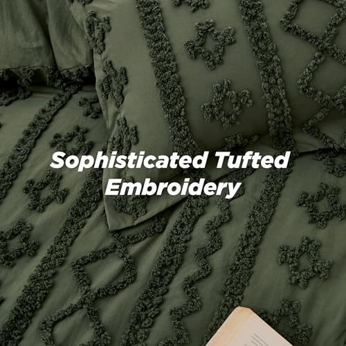 Tufted Boho Comforter Set King Size