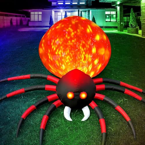 10FT Halloween Inflatables Spider Outdoor Decoration for Yard (10FT Spider)