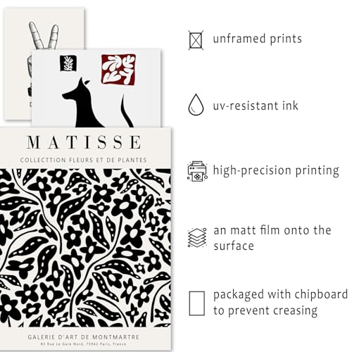 16 PCS Black and White Wall Art Decor (16 Count)