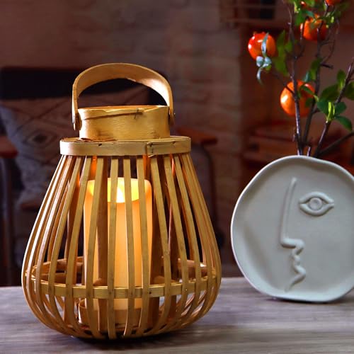 Outdoor Battery Operated Flameless LED Candles with Timer D3”xH6” 2 PCS (2 Count)