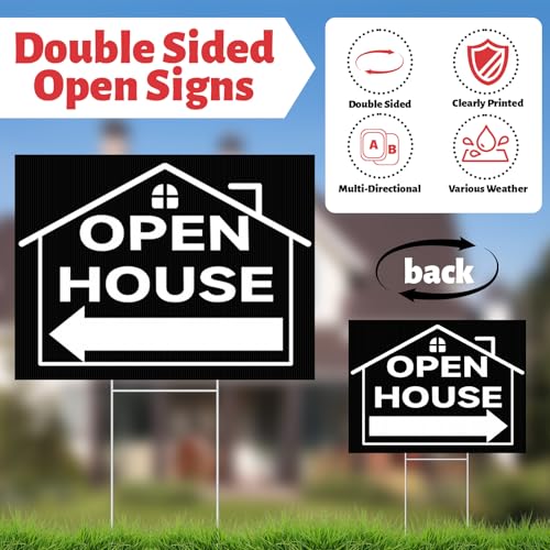 88 Pcs Open House Signs for Real Estate (88 Count)