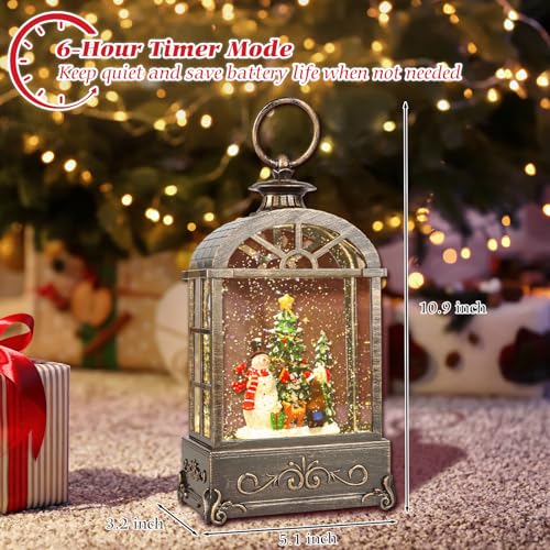 Christmas Snow Globe Lantern