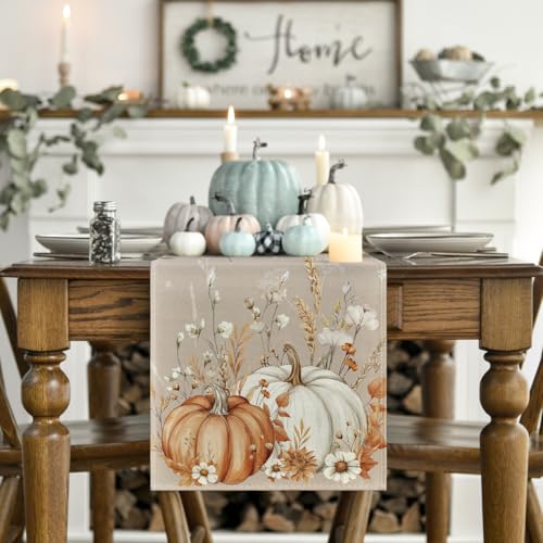210 GSM Fall Table Runner Home Party Decor 13x90 Inch