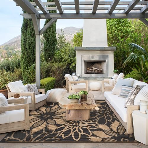 Outdoor Rug Waterproof Plastic Rugs for Patio