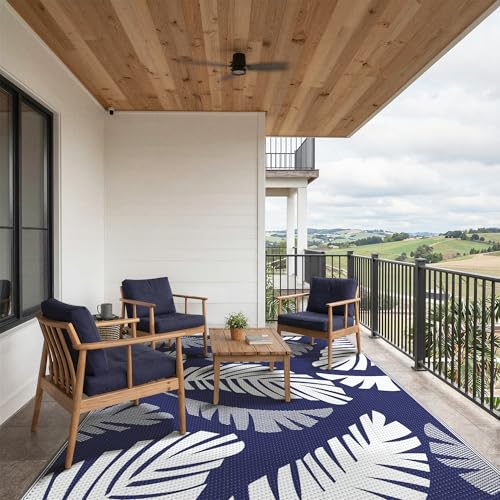 Outdoor Rug Waterproof Plastic Rugs for Patio (54 Sq Ft)