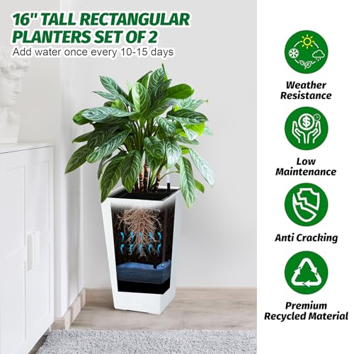 22.5" Tall Planters Set of 2 (2 Count)