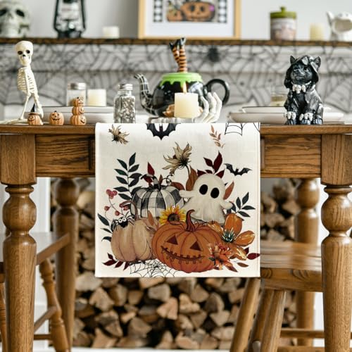 210 GSM Halloween Table Runner Home Party Decor 13x72 Inch