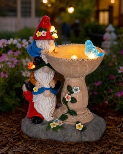 Solar Gnome Statues for Garden Decor