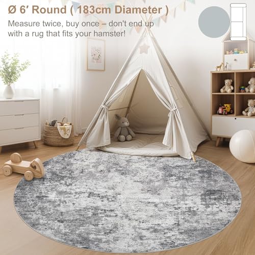 6ft Round Area Rug Living Room Rugs (36 Sq Ft)