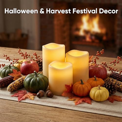 Waterproof Outdoor Flameless Candles with Timer (9 Count)