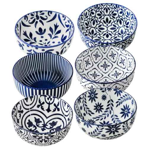 Ceramic Cereal Bowls Set of 6 (4 Count)