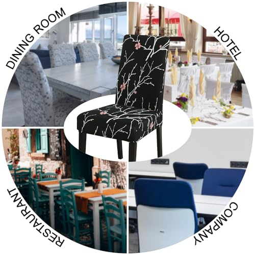 Pattern Chair Covers for Dining Room Set of 6