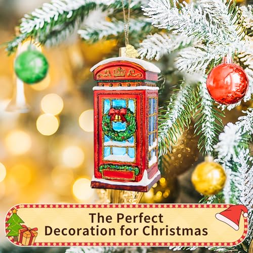 Telephone Booth Christmas Tree Ornaments