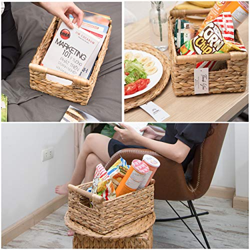 Hyacinth Small Wicker Basket 11.6x8.1x4.9"