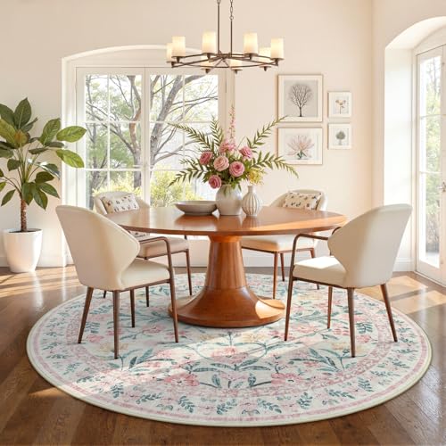 Washable Round Rugs 6ft