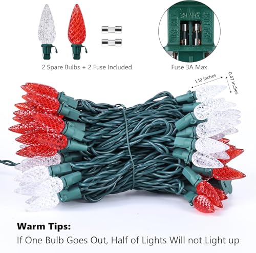 C5 Christmas Lights Outdoor (33 Foot)
