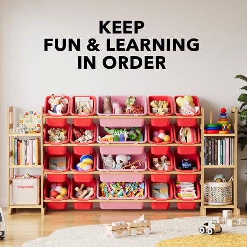 Toy Storage Organizer with 6 Shelves and 20 Bins