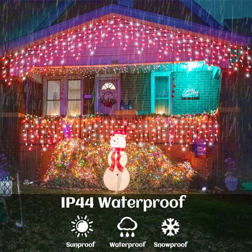 99ft Icicle Lights for Outside