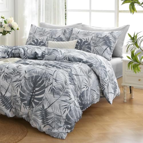 Black&Grey Bed in a Bag Queen 7 Pieces