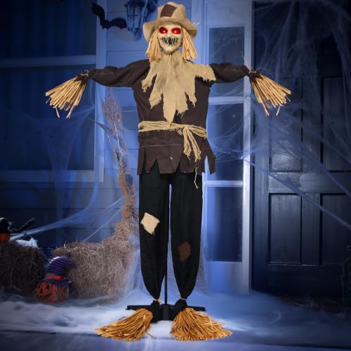 70" Halloween Animatronics Scarecrow Decoration Outdoor
