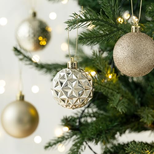 50ct Christmas Tree Decorations Ball Ornaments 2.36 Inches (50 Count)