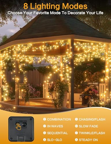 Solar String Lights Outdoor (4 Count)