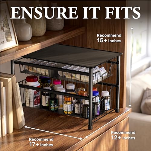 Stackable Sliding Basket Organizer Drawer