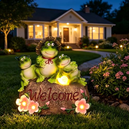 Frog Garden Statue Outdoor Decor