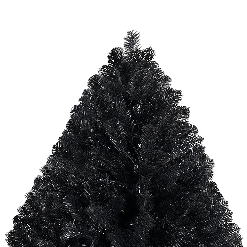 6.5ft Black Christmas Tree with Lights