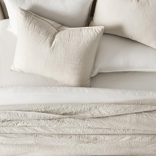 HOME 100% Cotton Modern Lines Quilt Set Queen Size
