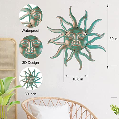 Sun Metal Wall Art Outdoor Decor