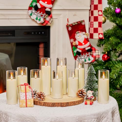 Ivory Flameless Candles with Remote (9 Count)