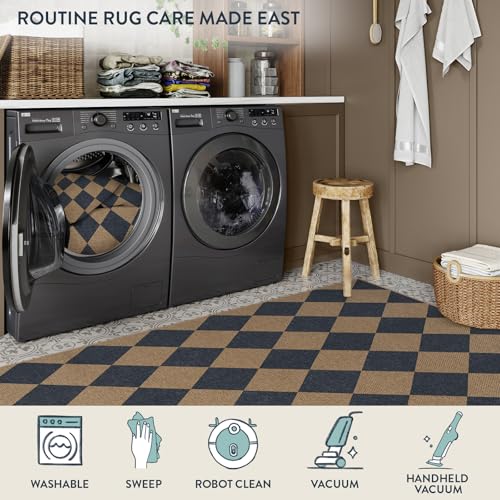 Checkered Easy Jute 3x5 Outdoor Rug
