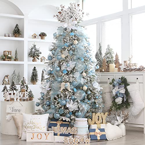 20 Pack Clear Christmas Ball Ornaments with Fillers (20 Count)